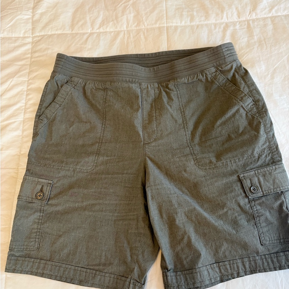 Chico's Charcoal Cargo Shorts